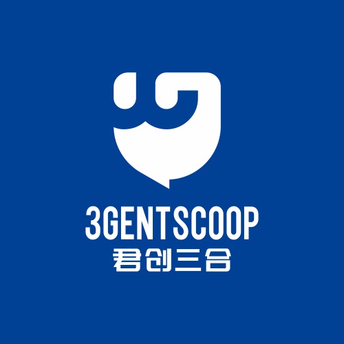 深圳君創(chuàng)三合科技logo設(shè)計(jì)，深圳logo設(shè)計(jì)公司，老謀子logo設(shè)計(jì)公司